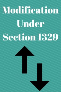 Modification Under Section 1329